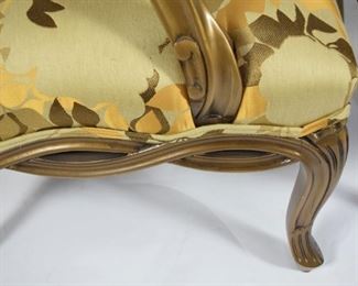 Custom Louis XVI lounge chairs in Italian Rubelli silk fabric with custom finish. $1500 pair.  New was $6000 each. 