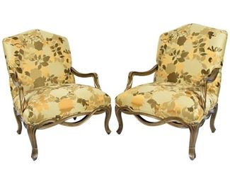 Custom Louis XVI style chairs in Rubelli silk fabric. $1500 pair. New was $6000 a piece. 
