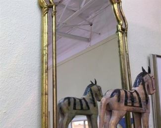LaBarge mirror in gold, $250