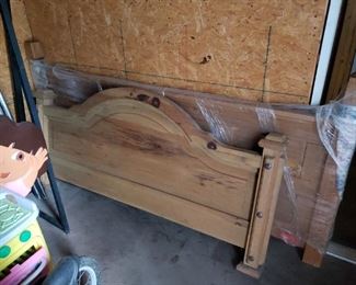 solid wood bed