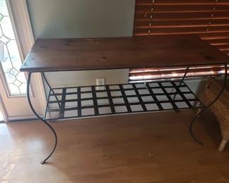 wood/metal table