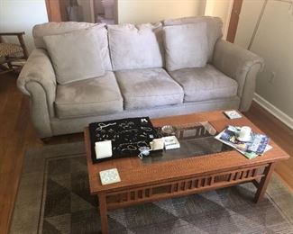 FULL SIZE OF MICRO FABRIC SOFA EXCELLENT CONDITION IS NOW 35% OFF 