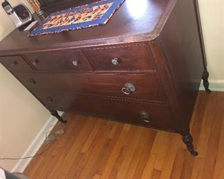 CLOSE UP VIEW NORTHERN FURNITURE COMPANY WISCONSIN COMPANY ANTIQUE WALNUT DRESSER EXCELLENT CONDITION TODAY SATURDAY 35%  OFF  