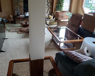 Wonderful tall mid century 3 way lamp