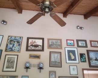 Lots of wall art some signed