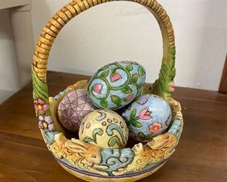 Jim Shore Easter Eggs & Basket