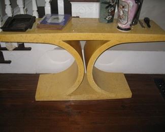 Mid century modern laminate console table