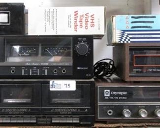 JVC TD-WD106, FISHER CR-125, OLYMPIC AM/FM STEREO, AND MORE