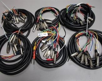 AUDIO MULT CABLES XLR TO 1/4"