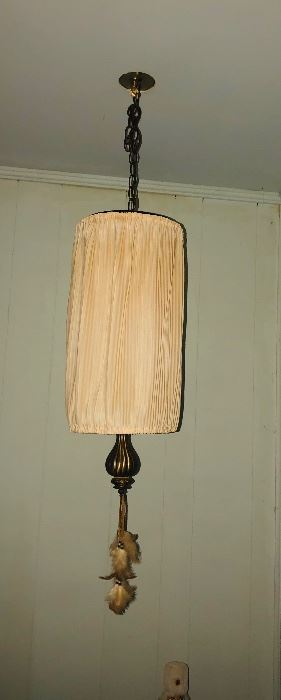 Mid century hanging lamp.  There are 2