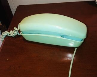 Vintage turquoise phone