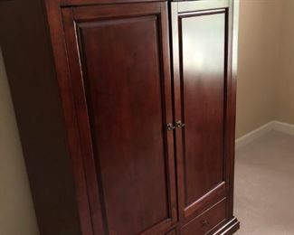 $250 - Mahogany armoire/TV cabinet/wardrobe.