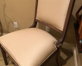 $450 EACH  - Kreiss Collection carved side chairs (pair sold separately).