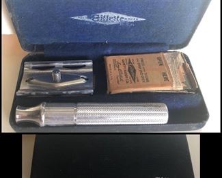 Lot #4B Gillette razor with case, $18