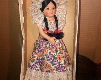 Lot 18B, Composition doll in box, $14