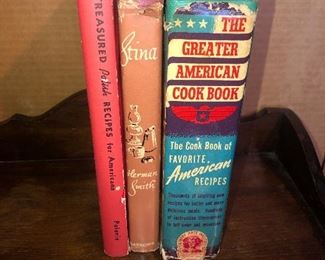 Lot #21B, Collection of three hardcover cookbooks, $18/set of three