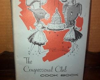 Lot 34B, The Congressional Club Cook Book, $8