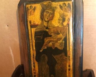 Lot 41B, Gift to Clement Zablocki gift from Camille Bullock 1970, large thick wood piece, $40