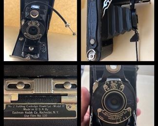 Lot 50B, Eastman No 2 Kodak camera, $12