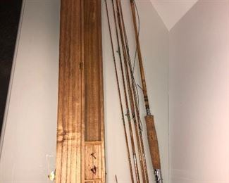 Lot 59B, Slightly used fishing rod in case, $75