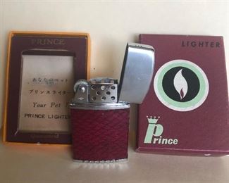 Lot 76B, Vintage prince lighter with box, $14