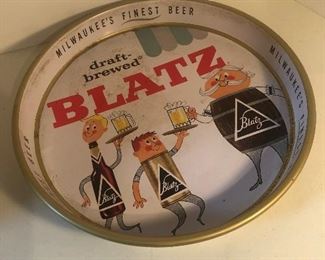 Lot 96B, Blatz Beer tray, $24