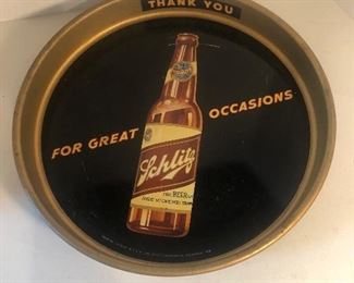 Lot 97B, Schlitz Beer tray, $24