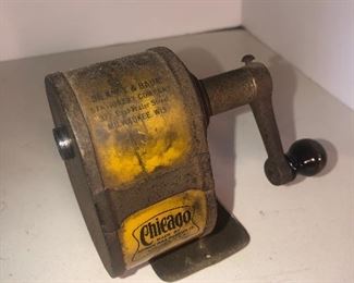 Lot 111B, Chicago pencil sharpener, $10
