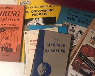 Lot 127B, vintage manuals and books, $12/all