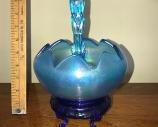 Fenton Flower Woman Flower Frog with base $140.00
