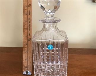 Tiffany & Co. Crystal Square Plaid Pattern Decanter $80.00