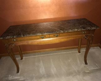 Thomasville Marble Top Long Table $275.00