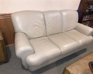 Leather sofa $400.00
