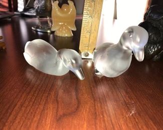 Baccarat Ducks $40.00 for the pair