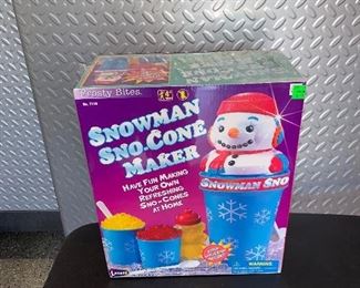 Snowman Snow Cone Maker $6.00