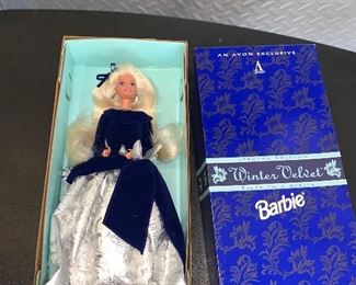 Winter Velvet Barbie $6.00