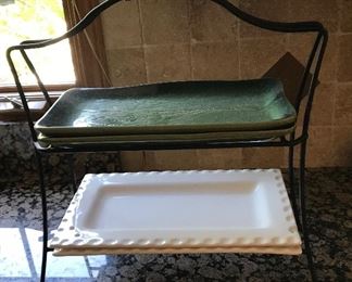 Serving Trays with Stand $14.00