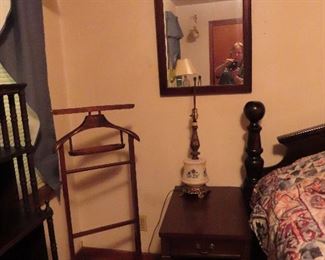 Valet - Mahogany Mirror - Mahogany Side Table