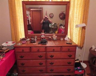 Sumter Maple Dresser with Mirror