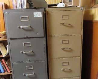 2 Metal File Cabinets