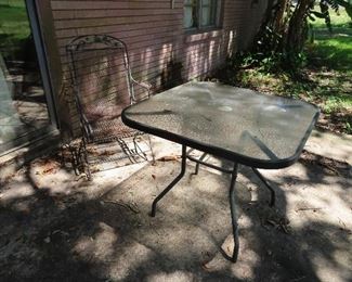 Outdoor Table - Iron Chair