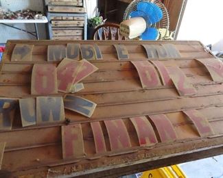 Electric Sign with Letters