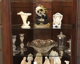Wonderful collection of decorative items, vintage glass and figurines