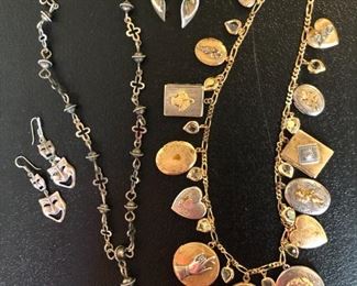 LOTS of sterling silver jewelry and this gorgeous locket necklace