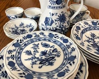 Vintage German “Blue Onion” china