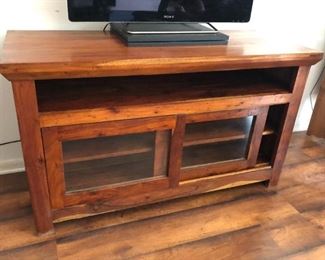 Handcrafted hardwood credenza/media cabinet