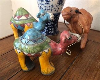 South African handcrafted camel figurines