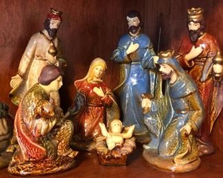 LOTS of Nativity sets including Avon collectible porcelains