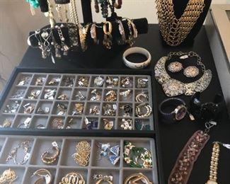 Fabulous collection of sterling silver and costume jewelry