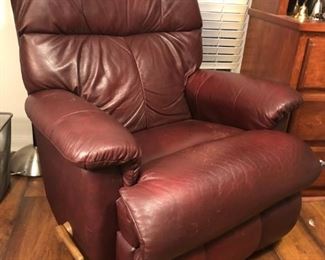 Leather recliner